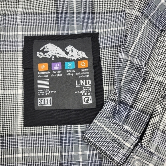 NWT heavy plaid cargo utility outfit with convertable jogger pants - Picture 3 of 10